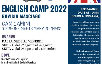 ENGLISH CAMP 2022 – BOVISIO MASCIAGO